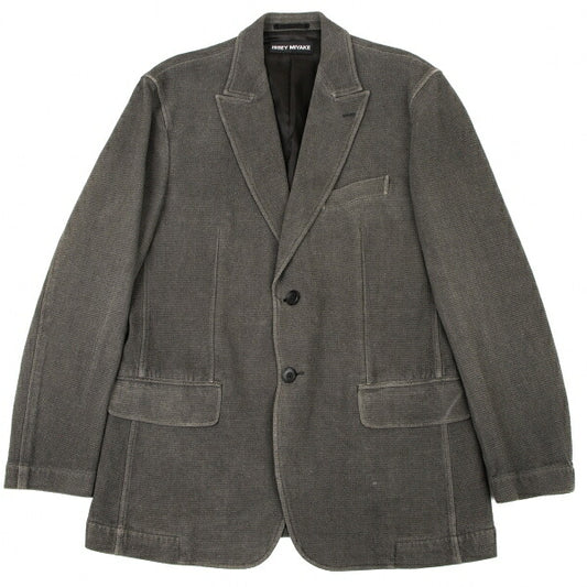 ISSEY MIYAKE MEN Paper Blend Wool Jacket Gray Size 3