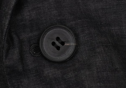 ISSEY MIYAKE MEN Cotton Linen Lustrous Blazer Black Size 4