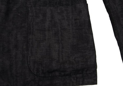 ISSEY MIYAKE MEN Cotton Linen Lustrous Blazer Black Size 4