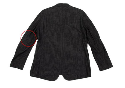 ISSEY MIYAKE MEN Cotton Linen Lustrous Blazer Black Size 4