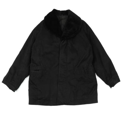 ISSEY MIYAKE MEN Riri Zip Detachable Boa Jacket Black Size L