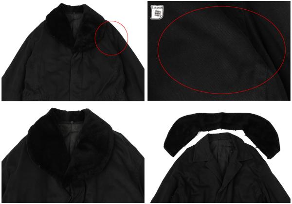 ISSEY MIYAKE MEN Riri Zip Detachable Boa Jacket Black Size L