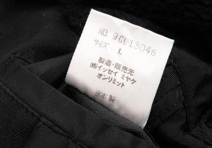 ISSEY MIYAKE MEN Riri Zip Detachable Boa Jacket Black Size L