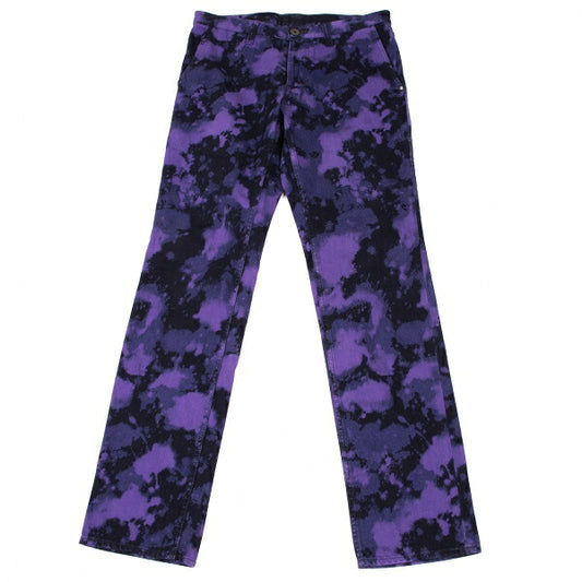 ISSEY MIYAKEMEN 14SS Indigo Dyed Pants Purple/Black Size M
