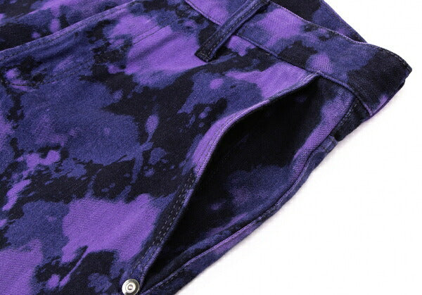 ISSEY MIYAKEMEN 14SS Indigo Dyed Pants Purple/Black Size M