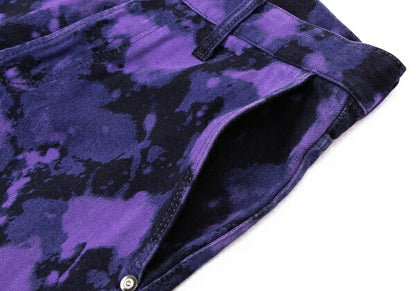 ISSEY MIYAKEMEN 14SS Indigo Dyed Pants Purple/Black Size M