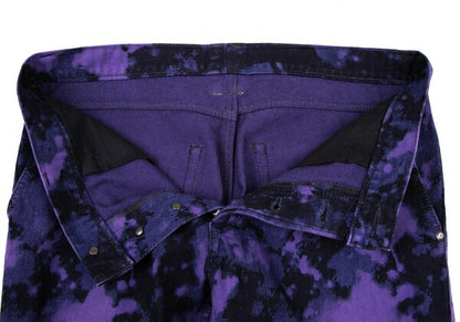 ISSEY MIYAKEMEN 14SS Indigo Dyed Pants Purple/Black Size M