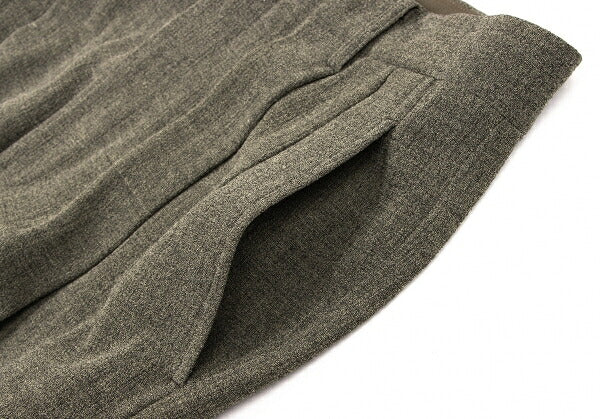ISSEY MIYAKE MEN Brown Wool Rayon Two-Tuck Pants Size XXL