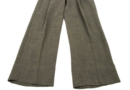 ISSEY MIYAKE MEN Brown Wool Rayon Two-Tuck Pants Size XXL