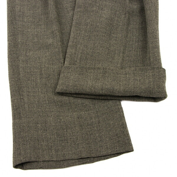 ISSEY MIYAKE MEN Brown Wool Rayon Two-Tuck Pants Size XXL