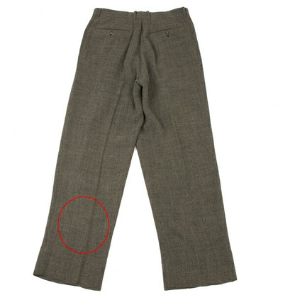 ISSEY MIYAKE MEN Brown Wool Rayon Two-Tuck Pants Size XXL