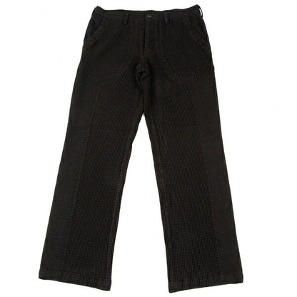 ISSEY MIYAKE MEN A-POC Garment Dyed Pile Pants Black Size 4
