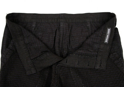 ISSEY MIYAKE MEN A-POC Garment Dyed Pile Pants Black Size 4
