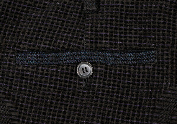 ISSEY MIYAKE MEN A-POC Garment Dyed Pile Pants Black Size 4