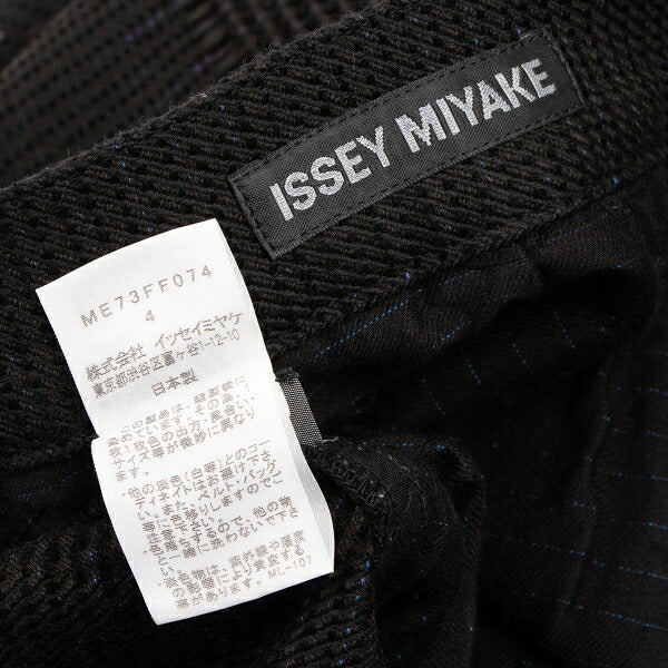 ISSEY MIYAKE MEN A-POC Garment Dyed Pile Pants Black Size 4
