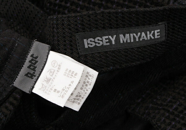 ISSEY MIYAKE MEN A-POC Garment Dyed Pile Pants Black Size 4
