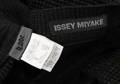 ISSEY MIYAKE MEN A-POC Garment Dyed Pile Pants Black Size 4