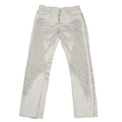 ISSEY MIYAKE MEN Fade Weave Pants White Indigo Size 4