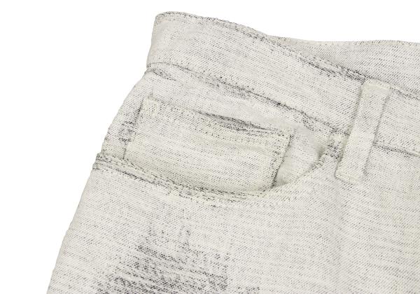 ISSEY MIYAKE MEN Fade Weave Pants White Indigo Size 4