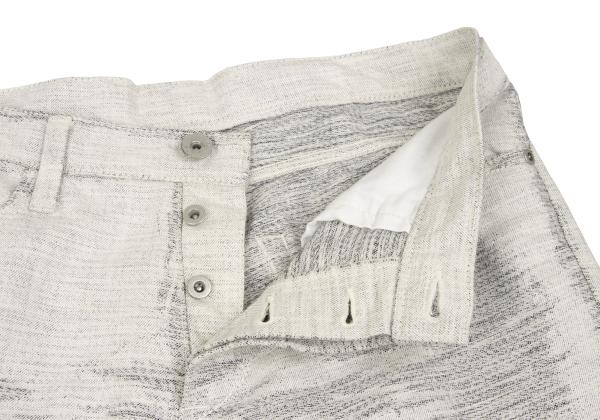 ISSEY MIYAKE MEN Fade Weave Pants White Indigo Size 4