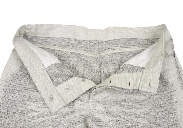 ISSEY MIYAKE MEN Fade Weave Pants White Indigo Size 4