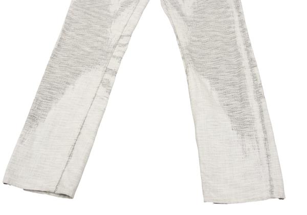 ISSEY MIYAKE MEN Fade Weave Pants White Indigo Size 4