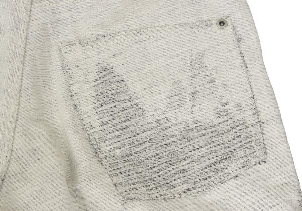 ISSEY MIYAKE MEN Fade Weave Pants White Indigo Size 4