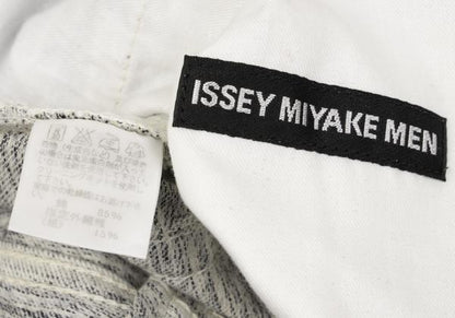 ISSEY MIYAKE MEN Fade Weave Pants White Indigo Size 4