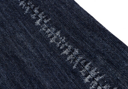 ISSEY MIYAKE MEN Dyed Trim Faded Weave Jeans Indigo Size 1