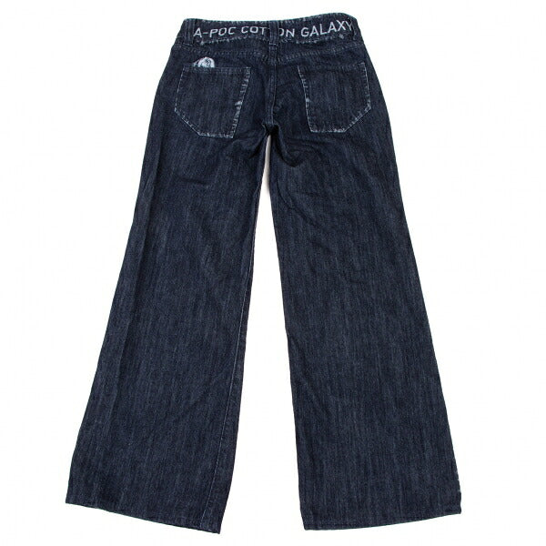 ISSEY MIYAKE MEN Dyed Trim Faded Weave Jeans Indigo Size 1