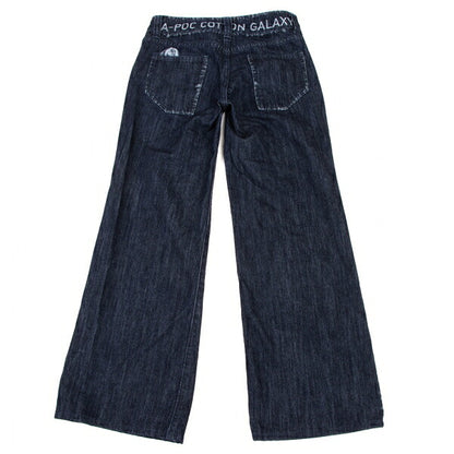 ISSEY MIYAKE MEN Dyed Trim Faded Weave Jeans Indigo Size 1