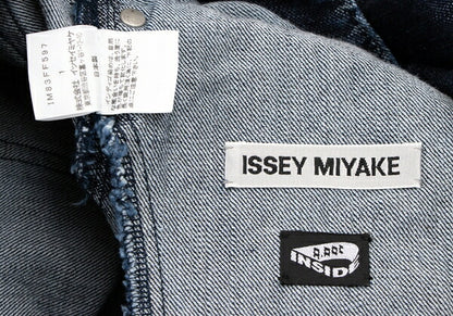 ISSEY MIYAKE MEN Dyed Trim Faded Weave Jeans Indigo Size 1