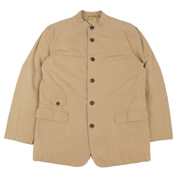 ISSEY MIYAKE MEN Quilted Lining Mao Jacket Brown Size XL