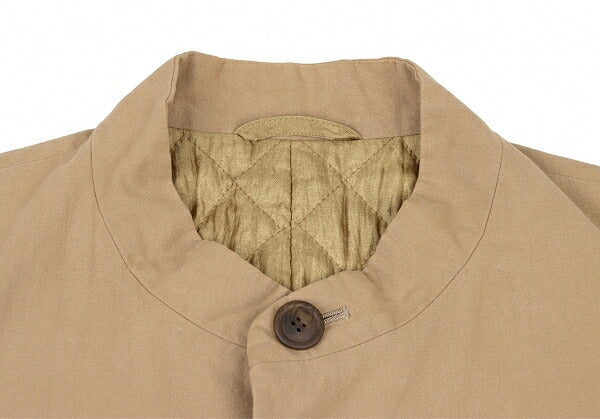 ISSEY MIYAKE MEN Quilted Lining Mao Jacket Brown Size XL