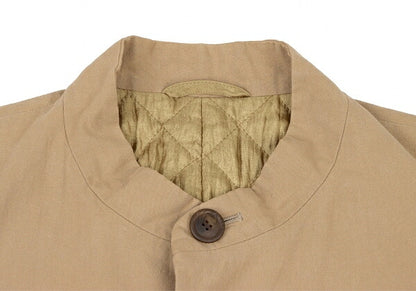ISSEY MIYAKE MEN Quilted Lining Mao Jacket Brown Size XL