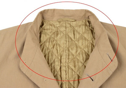 ISSEY MIYAKE MEN Quilted Lining Mao Jacket Brown Size XL
