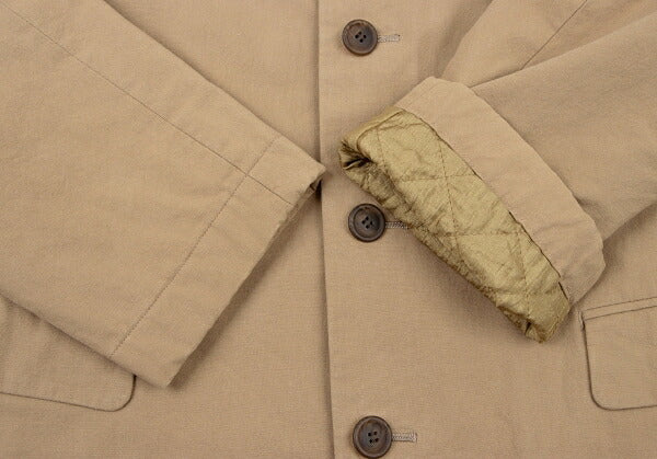 ISSEY MIYAKE MEN Quilted Lining Mao Jacket Brown Size XL