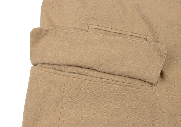 ISSEY MIYAKE MEN Quilted Lining Mao Jacket Brown Size XL