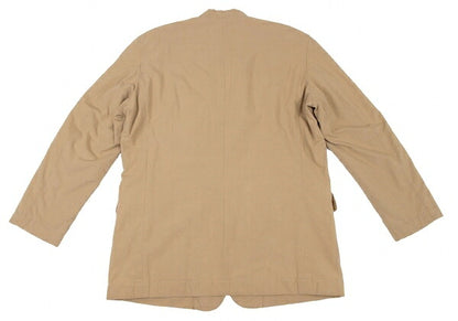 ISSEY MIYAKE MEN Quilted Lining Mao Jacket Brown Size XL