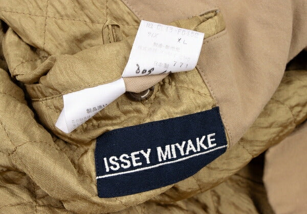 ISSEY MIYAKE MEN Quilted Lining Mao Jacket Brown Size XL