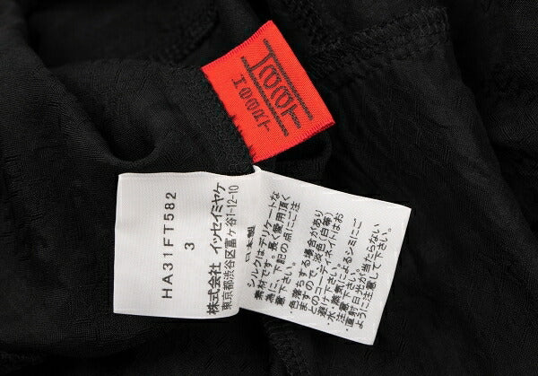 ISSEY MIYAKE HaaT Lace Trim Check Tunic Black Blouse Size 3