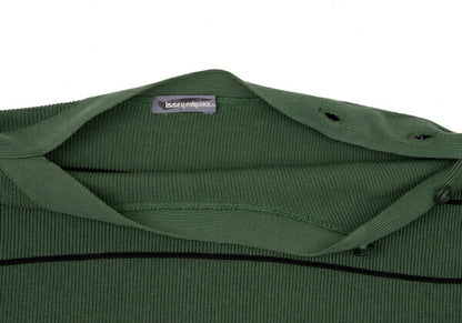 ISSEY MIYAKE MEN Shoulder Button Sweater Green Size F