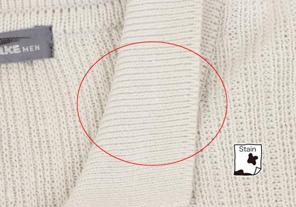 ISSEY MIYAKE MEN Zigzag Knit Polo Beige Size F