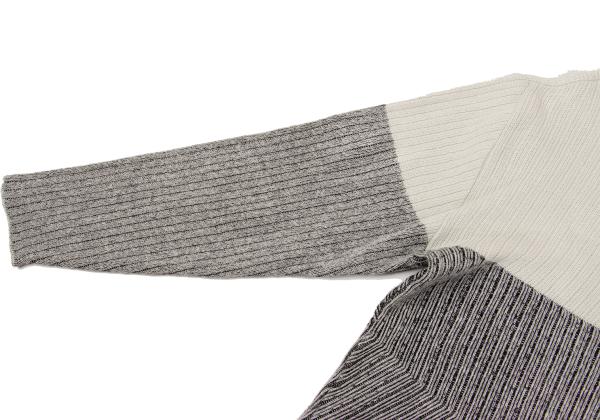 ISSEY MIYAKE MEN Zigzag Knit Polo Beige Size F