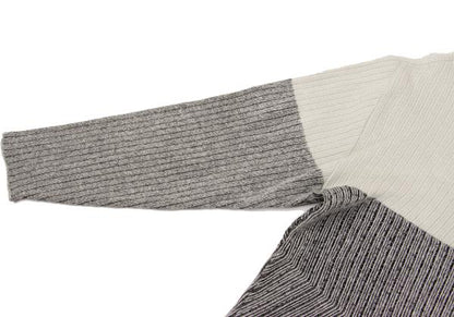 ISSEY MIYAKE MEN Zigzag Knit Polo Beige Size F