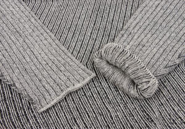 ISSEY MIYAKE MEN Zigzag Knit Polo Beige Size F