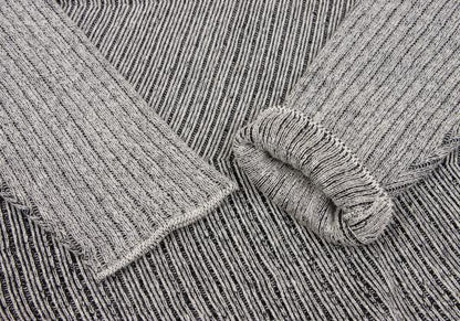 ISSEY MIYAKE MEN Zigzag Knit Polo Beige Size F