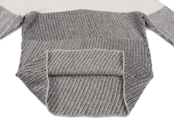 ISSEY MIYAKE MEN Zigzag Knit Polo Beige Size F