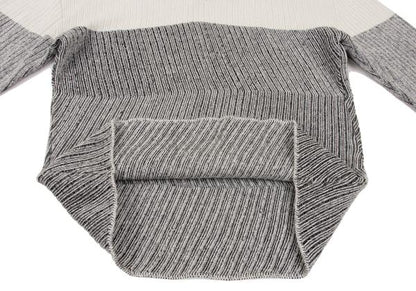 ISSEY MIYAKE MEN Zigzag Knit Polo Beige Size F