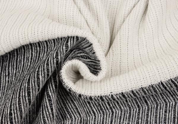 ISSEY MIYAKE MEN Zigzag Knit Polo Beige Size F